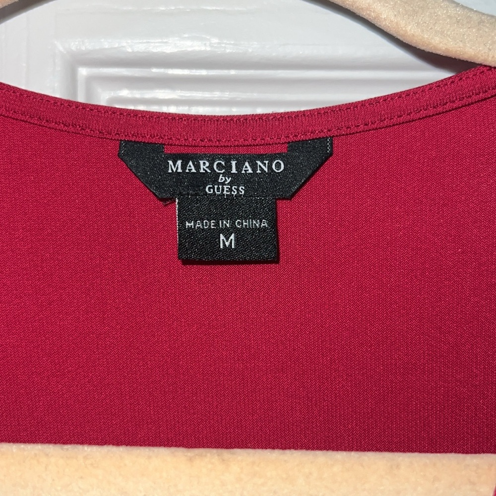 Guess by Marciano Burgundy Long Sleeve Dress - Picture 8 of 8